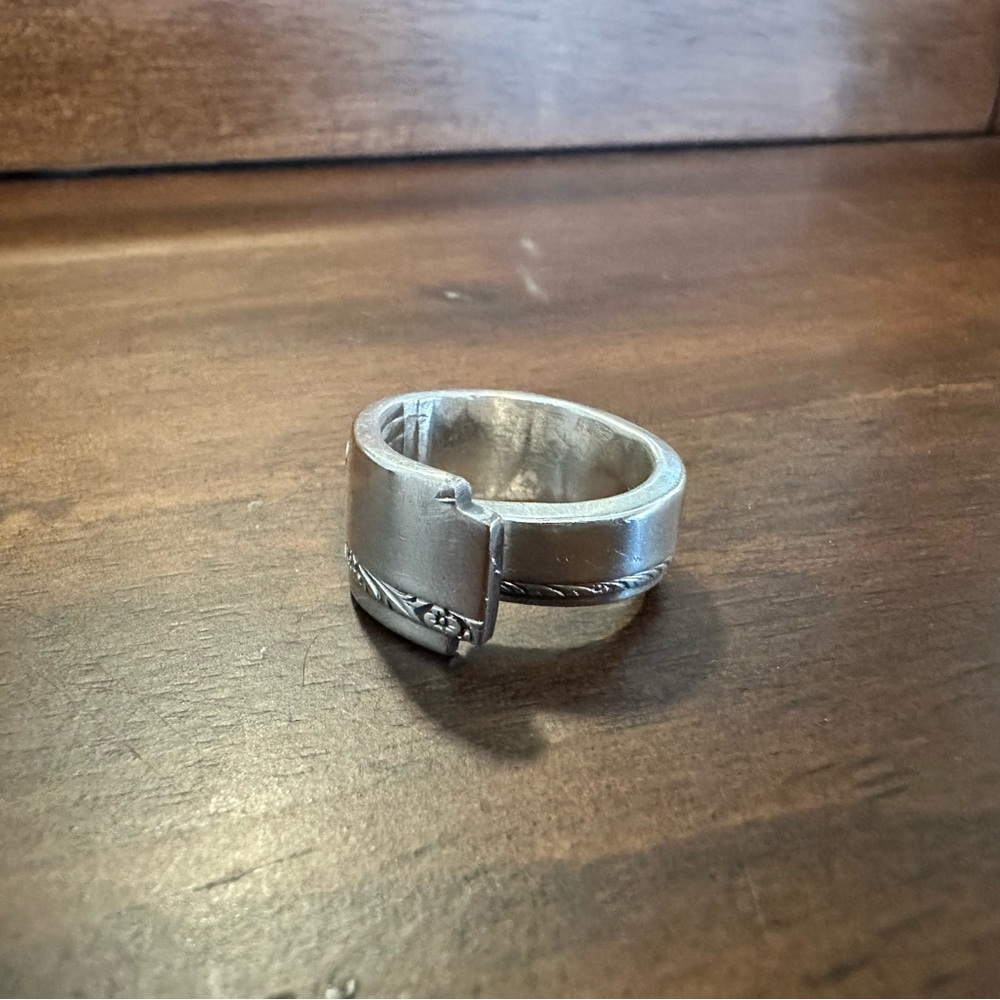 Silver Plated Spoon Ring - Picture 5 of 14